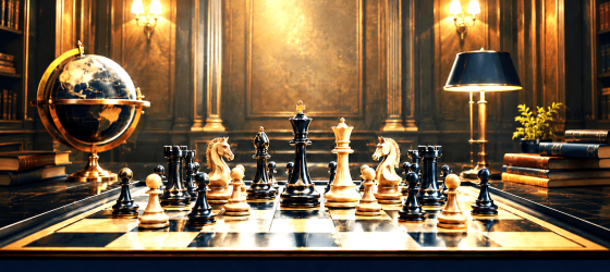 Immagine decorativa, priva di contenuto informativo, rappresenta una scacchiera che simboleggia la governance del Dipartimento